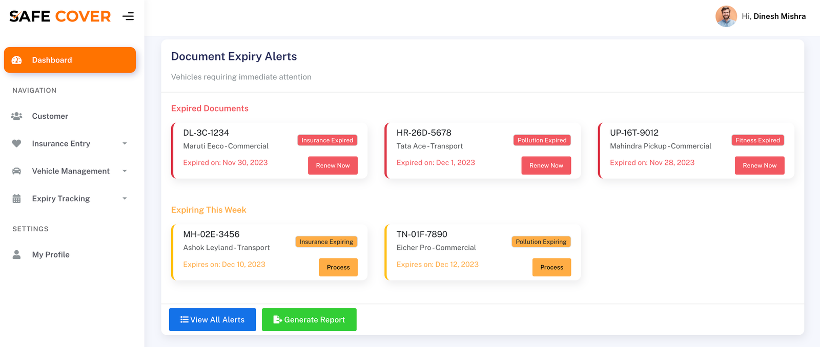 Compliance Dashboard